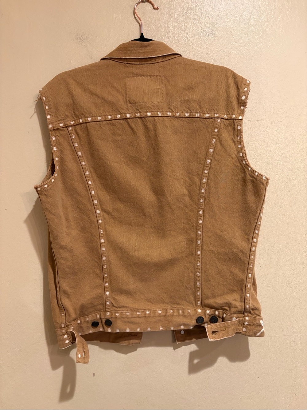 Levi Strauss Southwestern Desert Sand Denim Vest, Men’s size M, Country Vibes - Picture 4 of 6